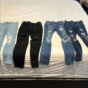 Stylish Ripped Jeans Set